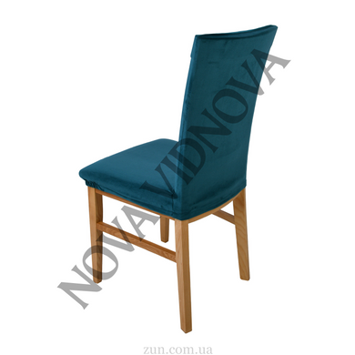 Комплект из 4 шт велюровых чехлов на стулья Nova Comfort (Изумрудный)