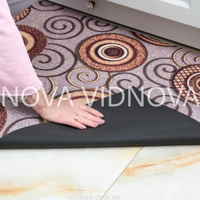 AquaZone &ndash; килимок з принтом &ldquo;КомфортБезКовзання&rdquo; 100см- 1пог.м "Kava 211"