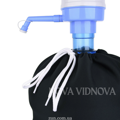 Чохол на бутель 19 л "Чорний-H2o" (Під помпу) CH-POMP-BLACK-H2o//2 фото