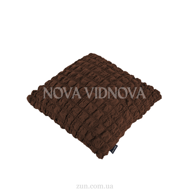 Подушка в чохлі 40&times;40 см з потайною блискавкою (Шоколад)