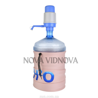 Чохол на бутель 19 л "Рожевий-H2o" (Під помпу) CH-POMP-ROZ-H2o//2 фото
