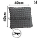 Стильный чехол на подушку с потайной змейкой 40х40см (Графит)
