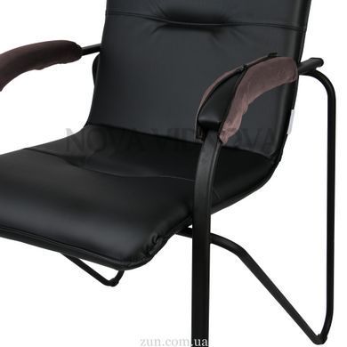 Велюровый чехол на подлокотник конференц-кресла (Капучино-701)