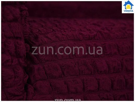 Комплект чохлів XXL на великий диван та 1 крісло (Бордовий)
