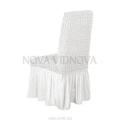 4 шт &mdash; комплект чехлов с оборкой на стулья (Белый-508) CH-OB-104-white4//2 фото