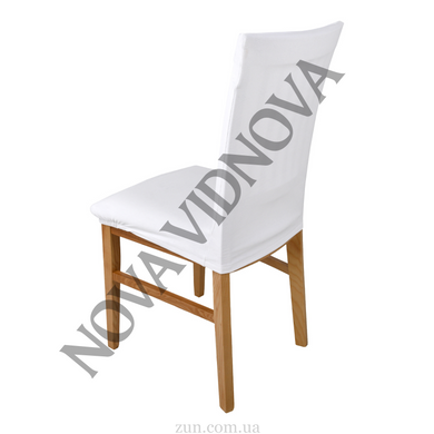 Велюровый чехол на стул универсальный Nova Comfort (Белый) VEL-125-NV-white//0.75 фото