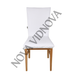 Велюровый чехол на стул универсальный Nova Comfort (Белый)