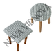 Чохол на табурет універсальний для різних форм (Сірий)