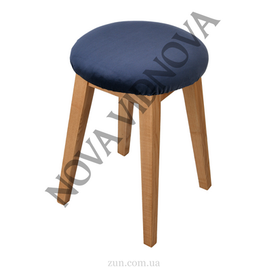 Велюровий чохол на круглий табурет Nova Comfort (Синій) VEL-TB135-O-blue//0.2 фото