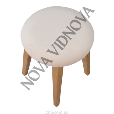Велюровий чохол на круглий табурет Nova Comfort (Бежевий) VEL-TB135-O-BEJ//0.2 фото