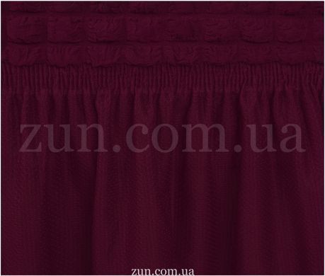 Комплект чохлів XXL на великий диван та 1 крісло З оборкою (Бордовий)