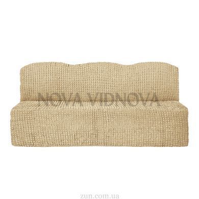 Чохол на диван без підлокітників (Молочний-504)-XXL BIG SIZE CH-D-LOK-108-W-XXL//4 фото