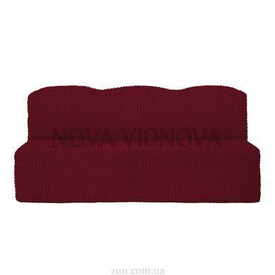Чохол на диван без підлокітників (Бордовий)-XXL BIG SIZE CH-D-LOK-108-B-XXL//4 фото