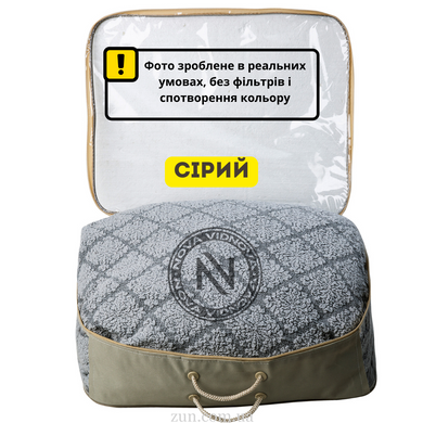 Жаккардовий чохол натяжний на діван (Сірий) CH-JKRD-DIV-0140-GR//4 фото