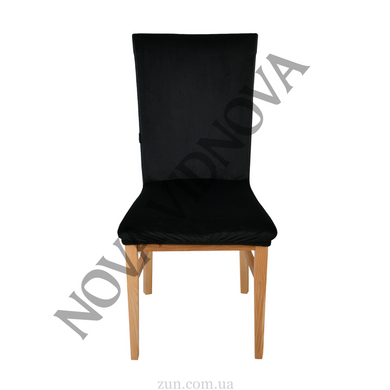 Комплект из 6 шт велюровых чехлов на стулья Nova Comfort (Черний)