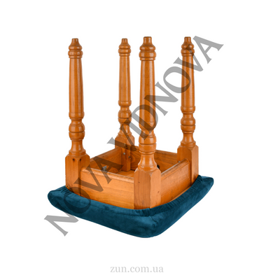 Велюровый чехол на квадратный табурет Nova Comfort (Изумрудный) VEL-TB135-T-green//0.2 фото