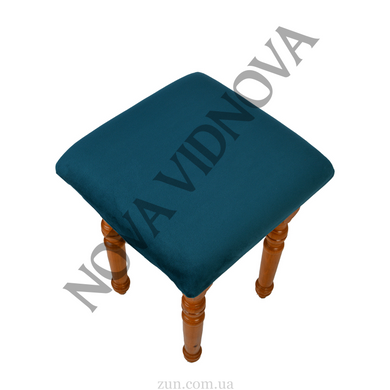 Велюровый чехол на квадратный табурет Nova Comfort (Изумрудный) VEL-TB135-T-green//0.2 фото
