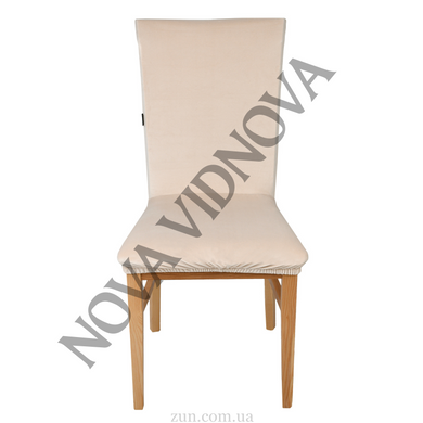 Комплект із 4 шт велюрових чохлів на стільці Nova Comfort (Бежевий)