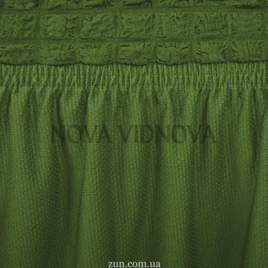 Чохол XXL BIG SIZE на диван та 2 крісла &mdash; Оборка (Зелений-507) CH-D11-XXL-OB-Green//4 фото