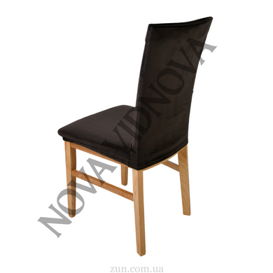 Комплект из 4 шт велюровых чехлов на стулья Nova Comfort (Шоколад)