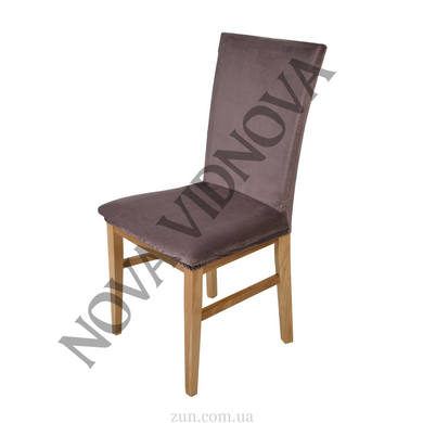 Комплект из 6 шт велюровых чехлов на стулья Nova Comfort (Капучино)