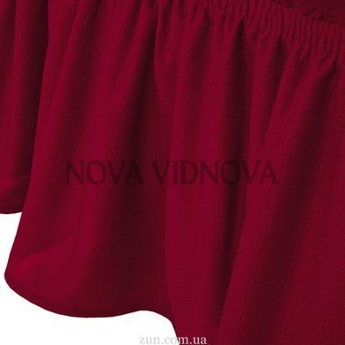 Чохол XXL BIG SIZE на кутовий диван &mdash; Оборка (Бордо-502) CH-UG-OB-108-XXL-B//4 фото